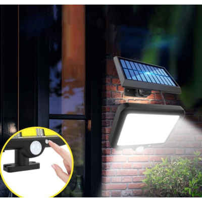 Lampa solara LED 120COB F120 senzor de miscare 40W cu 6 casete