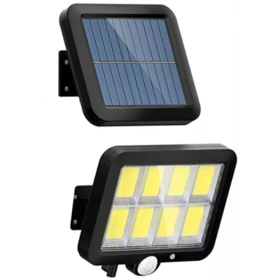 Lampa solara LED 120COB F120 senzor de miscare cu 8 casete