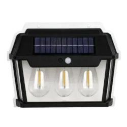 Lampa solara LED de perete cu 3 becuri Senzor de miscare Andowl Q D1640