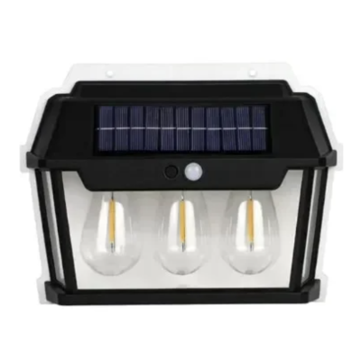 Lampa solara LED de perete cu 3 becuri Senzor de miscare Andowl Q D1640