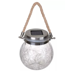 Lampa Solara LED tip borcan Q TL60 lumina colorata si maner