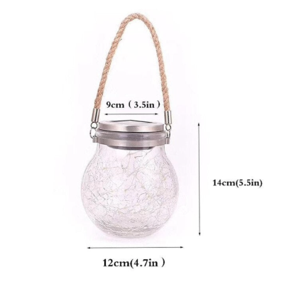 Lampa Solara LED tip borcan Q TL60 lumina colorata si maner