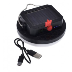 Lampa solara mini Q LED10 putere 10W cu 3 moduri iluminare si agatatoare