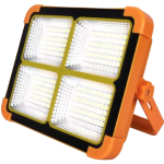 Lampa solara portabila de lucru LED 200W cu USB IP65 Galben