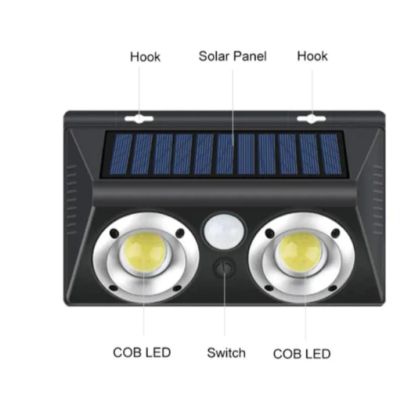 Lampa solara Q TY022 de perete cu LED COB