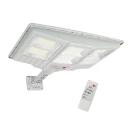 Lampa solara stradala cu telecomanda JG 706 cu 6 casete 108 LED 6000K senzor de miscare 150W