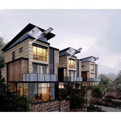 Lampa solara stradala LED 300W cu 4 casete