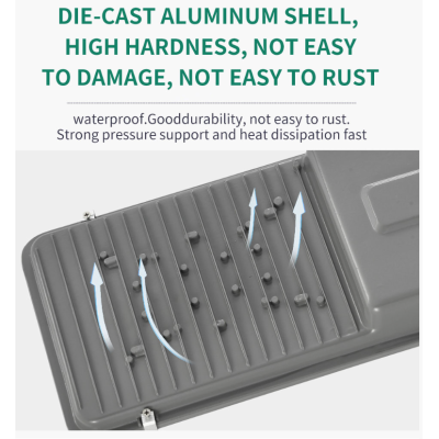 Lampa solara stradala LED 400W cu 6 casete