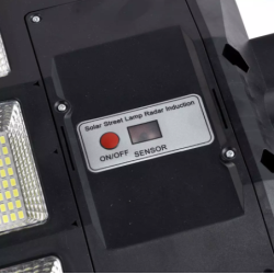 Lampa Solara Stradala TRIPLA cu Panou Solar Incorporat 9 CASETE