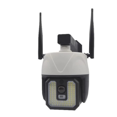 Lampa solara tip camera supraveghere falsa CCTV cu senzor si 2 antene