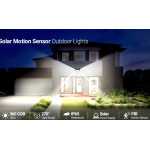 Lampa Solara Tripla 6 Led Cob Cu Senzor De Miscare Telecomanda 