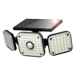 Lampa solara tripla LF-1789A de perete cu senzor miscare