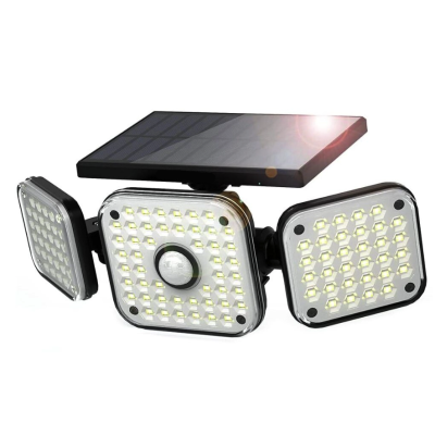 Lampa solara tripla LF-1789A de perete cu senzor miscare