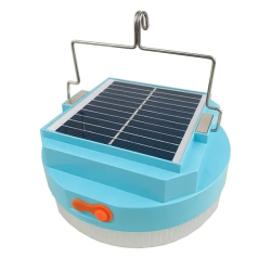 Lampa solara UFO rotunda de exterior cu carlig