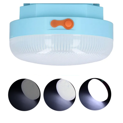 Lampa solara UFO rotunda de exterior cu carlig