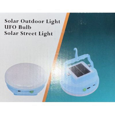 Lampa solara UFO rotunda de exterior cu carlig