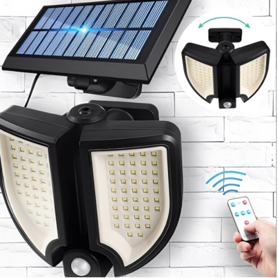 Lampa solara YT 90 cu 90 LED cu senzor de miscare si telecomanda