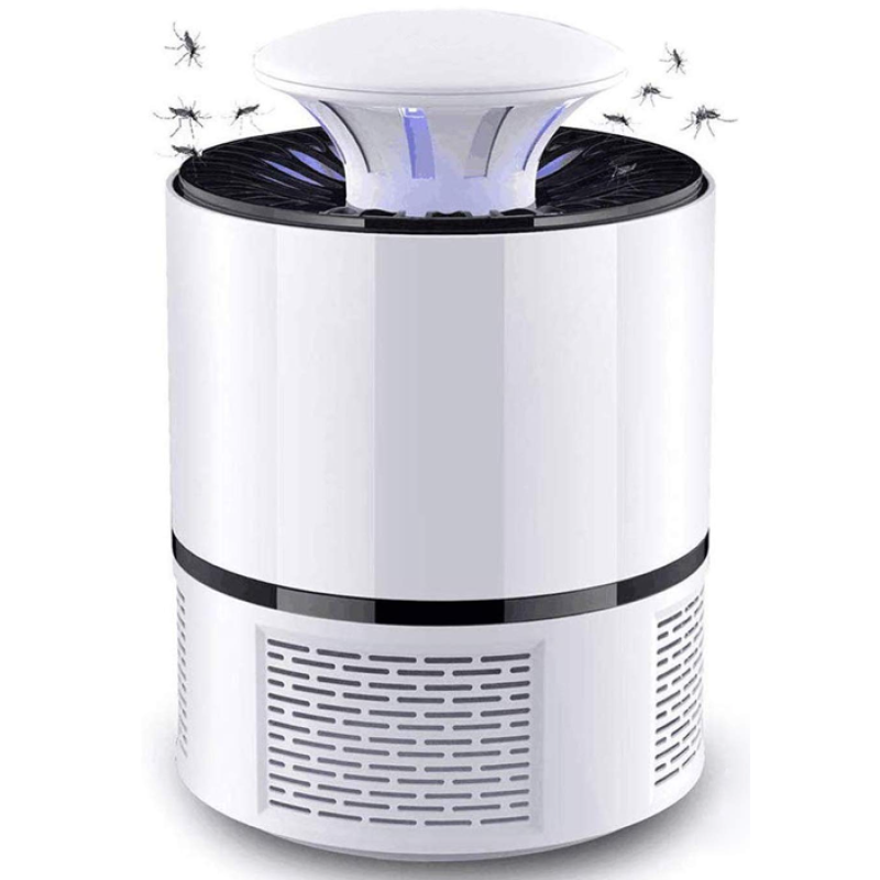 Lampa UV NOVA NV-818 Anti-Insecte cu capcana Vacuum alimentare USB Alb