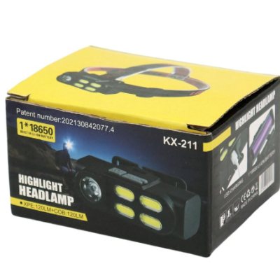 Lanterna cap cu acumulator si 4 setari de lumina KX 211