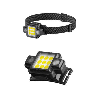 Lanterna de cap 9 LED COB/XPG KL533 5W 1000lm  USB magnet