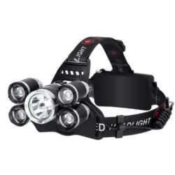 Lanterna de Cap cu 5 LED-uri si ZOOM 30W XL