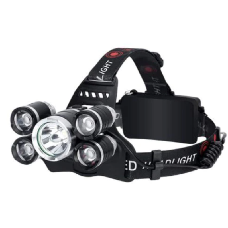 Lanterna de Cap cu 5 LED-uri si ZOOM 30W XL