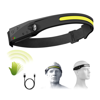 Lanterna de cap cu acumulator G28 frontala cu SENZOR de miscare banda leduri