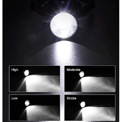 Lanterna de Cap cu Acumulator W634 Mare cu LED XHP50 Puternic