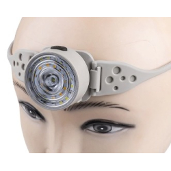 Lanterna de cap cu banda din Silicon Ajustabila cu Lumina Alba si Rosie