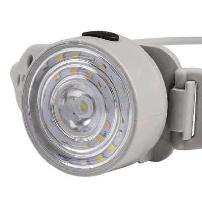 Lanterna de cap cu banda din Silicon Ajustabila cu Lumina Alba si Rosie