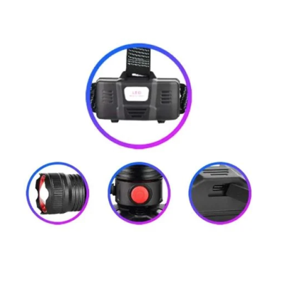 Lanterna de cap cu LED puternic BL 8102 TG cu incarcare tip C