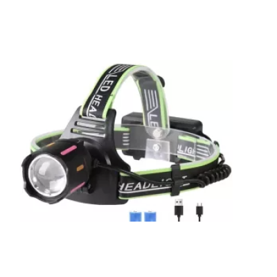 Lanterna de cap cu led si acumulator BL SXB A43 de 30W zoom pentru camping pescuit