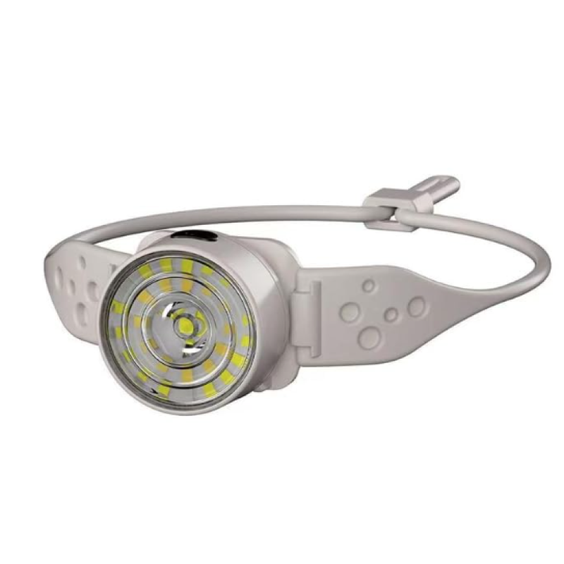 Lanterna de Cap G25 Frontala LED Alb si Color Banda Flexibila USB C