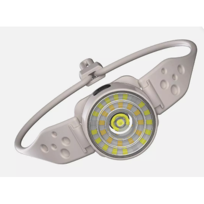 Lanterna de Cap G25 Frontala LED Alb si Color Banda Flexibila USB C