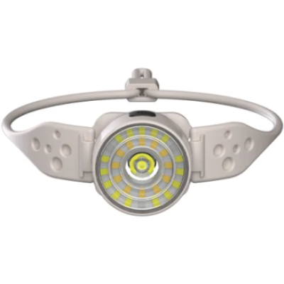 Lanterna de Cap G25 Frontala LED Alb si Color Banda Flexibila USB C