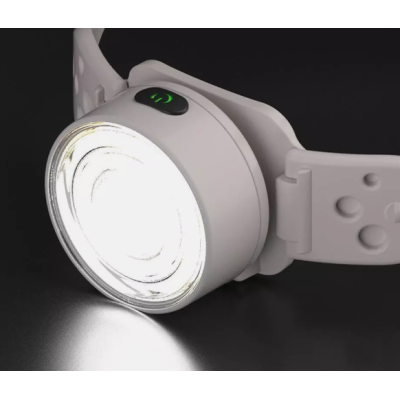 Lanterna de Cap G25 Frontala LED Alb si Color Banda Flexibila USB C