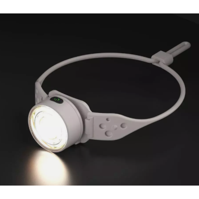 Lanterna de Cap G25 Frontala LED Alb si Color Banda Flexibila USB C