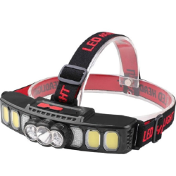 Lanterna de cap HX 811 cu 9 LED puternice si incarcare USB