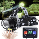 Lanterna de cap profesionala 30w cu led laser super luminoasa senzor de miscare BL V82 GT200