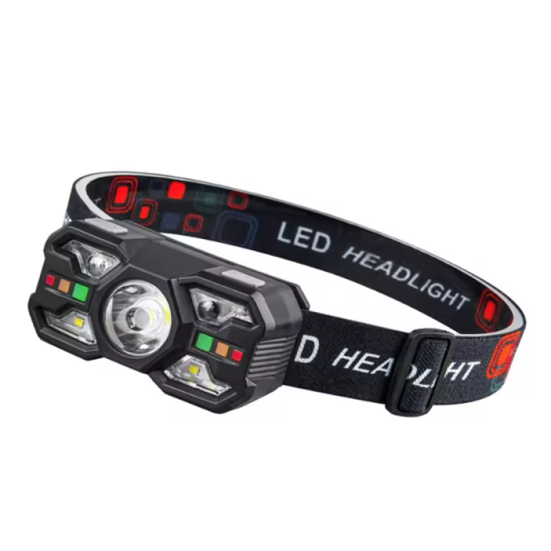 Lanterna de cap profesionala cu senzor si incarcare USB LED 10W 5 LED