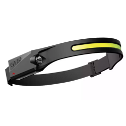 Lanterna de cap tip banda cu acumulator intern frontala si senzor de miscare JF 001