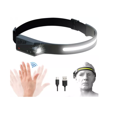 Lanterna de cap tip banda cu acumulator intern frontala si senzor de miscare JF 001