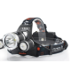 Lanterna de CAP TRIPLA 3 LED Cree-XML T6