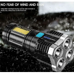 Lanterna de mana 1600 lm 4 LED-uri OSL+1 COB LED - F905