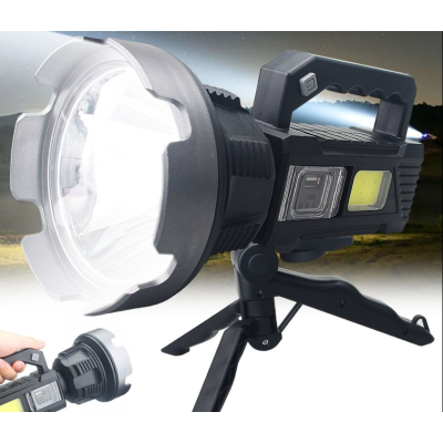 Lanterna de mana cu LED TD 999 de 50W cu 8000 lumeni acumulator integrat lumina laterala COB