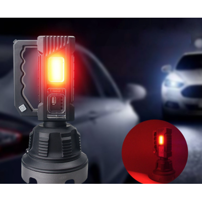 Lanterna de mana cu LED TD 999 de 50W cu 8000 lumeni acumulator integrat lumina laterala COB