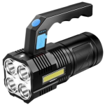 Lanterna de mana F-907 cu 4 LED si COB lateral