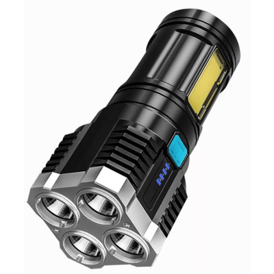 Lanterna de mana L-S03 QUAKE-COB (1 Led lateral + 4 LED-uri Frontale)