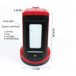 Lanterna de mana multifunctionala 9009 cu incarcare USB si functie de Power Bank