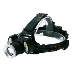 Lanterna Frontala LED+2COB 5W Zoom Acumulatori BLC 865T6